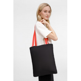Шопер B4, черный с красными ручками