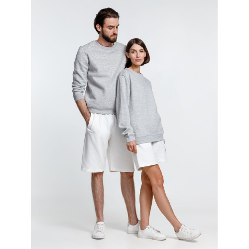 Свитшот унисекс Delta, серый меланж