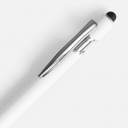 Ручка шариковая Pointer Soft Touch со стилусом, белая