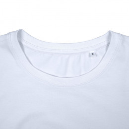 Футболка женская T-bolka Stretch Lady, белая (холодный оттенок)