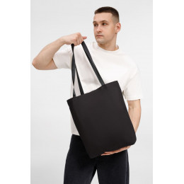 Шопер B5, черный с черными ручками