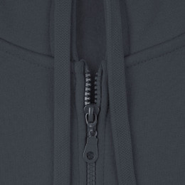 Толстовка на молнии с капюшоном Siverga Heavy 2.0, темно-серая (графит)