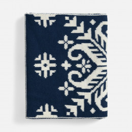 Шарф Wintertude L, синий с белым