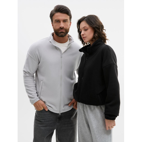 Куртка флисовая унисекс Nebo, светло-серая