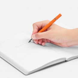 Ручка шариковая и вечный карандаш Diptych, оранжевая