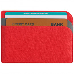 Чехол для карточек Dual, красный