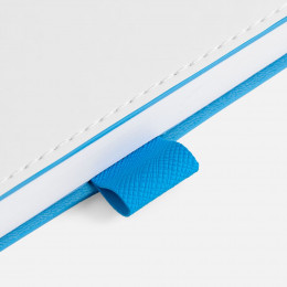 Ежедневник White Shall, недатированный, бело-голубой