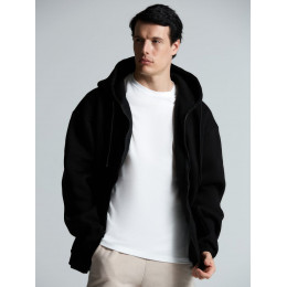 Толстовка унисекс оверсайз Zippy, черная