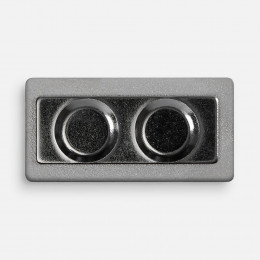 Значок Magnet Matto, серебристый