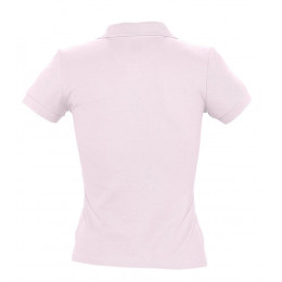 Рубашка поло женская People 210, нежно-розовая