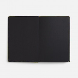 Ежедневник Alanis, недатированный, черный с желтым