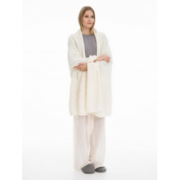 Плед Curve Verve, молочно-белый