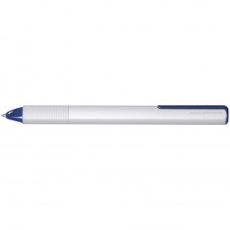 Ручка шариковая PF One, серебристая с синим