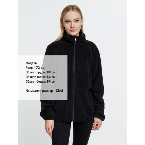 Куртка флисовая унисекс Fliska, черная