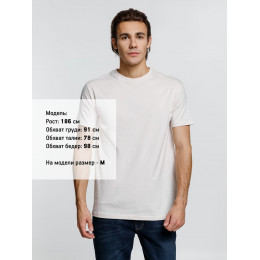Футболка унисекс T-Bolka 160, молочно-белая