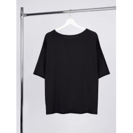 Футболка оверсайз унисекс Vozduh, черная