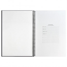 Ежедневник Notera Maxi, недатированный, черный