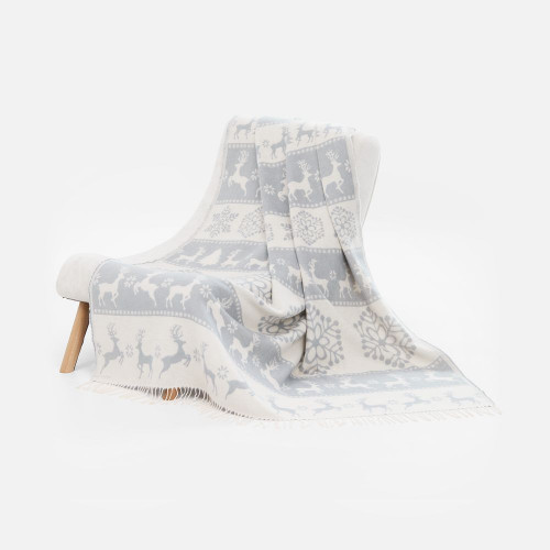 Плед «Скандинавия», серый