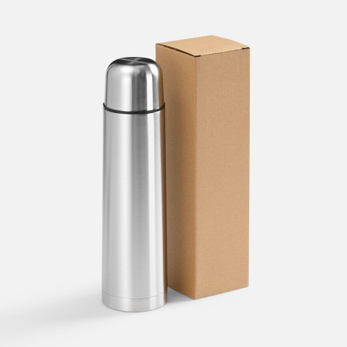 Термос Plain 750, ver.2, серебристый