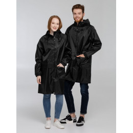 Дождевик с карманами «Плащ, плащ», черный