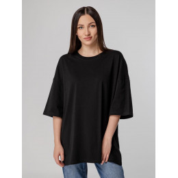 Футболка унисекс оверсайз Crosstown, черная