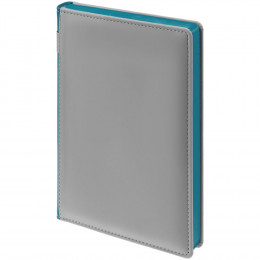 Ежедневник Spain Shall на заказ, недатированный, серый с бирюзовым