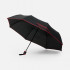 Зонт складной Edgeline, черный с красным