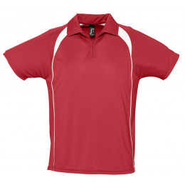 Спортивная рубашка поло Palladium 140 красная с белым