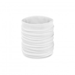 Шарф-бандана HAPPY TUBE, универсальный размер, белый, полиэстер