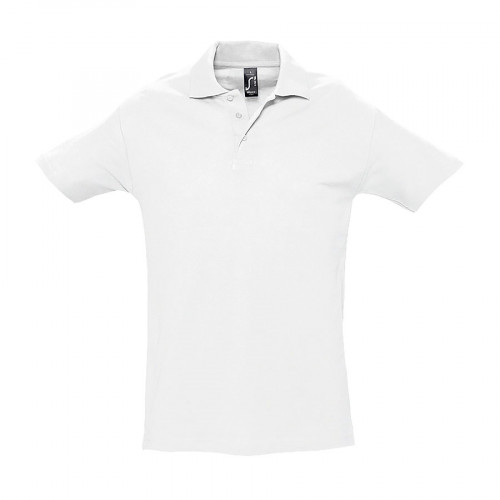 Рубашка поло мужская SPRING II,белый,S,100% хлопок, 210/м2