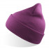 Шапка вязаная  двойная Wind-S, пурпурный, 100% переработанный полиэстер