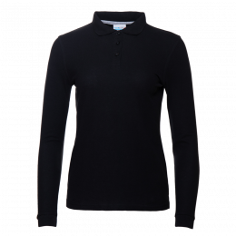 Рубашка поло женская STAN длинный рукав хлопок/полиэстер 185, 04SW