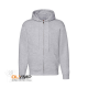 Толстовка мужская "PREMIUM HOODED SWEAT JACKET" серый меланж 