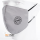 Бесклапанная фильтрующая маска RESPIRATOR 800 HYDROP серая с логотипом в фирменном пакете серый 