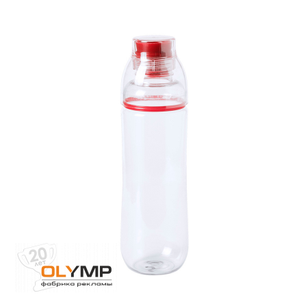 Бутылка для воды FIT                                                                                         прозрачный, красный   