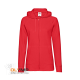 Толстовка без начеса "Ladies Lightweight Hooded Sweat" красный 